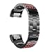 Produktbild HKFV Crystal Edelstahl Handgelenk Ersatz Uhrenarmband für Fitbit Charge 2 Fitbit Charge 2 Diamant-Aluminiumlegierung Uhrenarmband Armband (A)