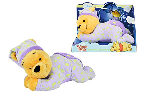 Simba 6315871568 – Disney Winnie The Puuh Gute Nacht Bär mit Leuchtsymbolen - 2