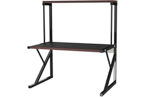 LANTUS Étagère de Cuisine sur Pieds pour Micro-Ondes Étagère métallique en Bois et Acier, avec 3 tablettes-65 * 54 * 30cm-Noir