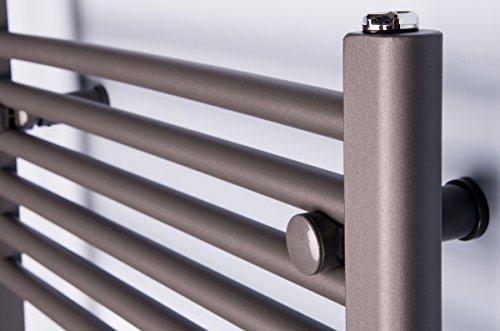 Handtuchheizkörper Badheizkörper 1700x600mm Grau gerade - 3