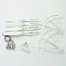 Produktbild Lorenlli 2 Paar RC Drone Motor Motoren mit Getriebe Propeller Klingen Schutzringe Ersatzteile Fit Für SYMA X5UC / X5UW Quadcopter