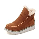 SUEDE UPPER: características de bota de nieve con forro de piel sintética y puntera sintética para anti colisión.