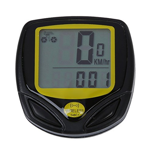 TOOGOO(R) Odometre Chronometre Tachymetre Compteur Sans Fil Etanche pour Velo Bicyclette