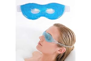 HURRISE Masque Pour Les Yeux Refroidissant, Masque Pour Les Yeux Réutilisable Refroidissant Chaud Masque En Gel Lunettes De Refroidissement, Gel Pour Les Cernes
