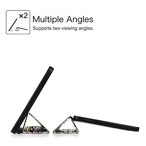 Fintie Samsung Galaxy Tab A 10.1 Hülle – Ultra Schlank Superleicht Ständer Smart Shell Case Cover Schutzhülle Etui Tasche mit Auto Schlaf / Wach Funktion für Samsung Galaxy Tab A 10,1 Zoll T580N / T585N Tablet (2016 Version), Paisleymuster - 8