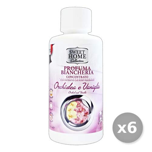 SWEET HOME Set 6 Profuma Biancheria Orchidea e Vaniglia X Lavatrice Profumatore Ambiente