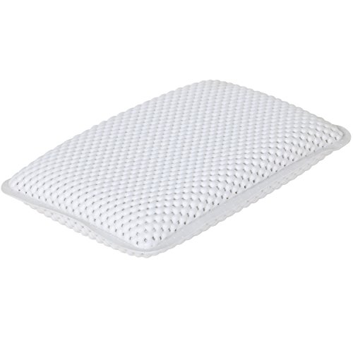 TRIXES Bequemes, weiches Stützkissen in Weiß für Badezimmer und Wellness mit 8 Saugnäpfen, neu - 3