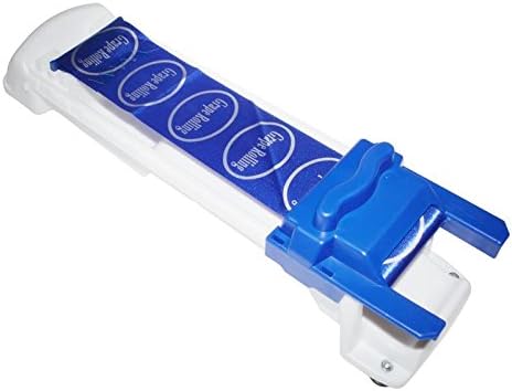 LifeJoy Stuffed Grape &amp; Cabbage Rolling Machine Imported PP Plastic Dolma Yaprak Sarma Stuffed Leaf Rolling Tool, Blue