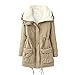 Produktbild TianWlio Mäntel Frauen Damen Mantel Langarm Strickjacke Jacke Outwear Mantel Oberbekleidung Winter Warm Outwear Solide Kapuzenpullis Vintage Übergröße Mäntel