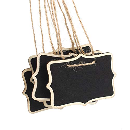 Preisvergleich Produktbild HUWAI 10 stücke Holz Message Board Mini Tafel Tafel