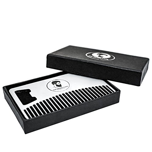 Metal Beard Comb and Bottle Opener - Ideal for Oils & Balms - Comes in Gift Box - Image 5