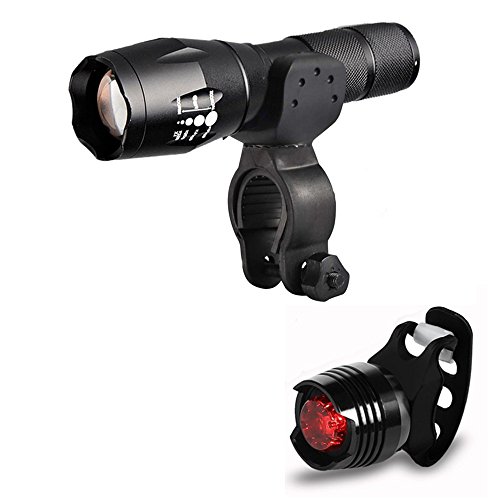 Best 007 LED Fahrradbeleuchtung, Fahrradlampe Fahrradlicht Set inkl. 1000 Lumen, Haltbarkeit,Wasserdicht 3 Licht-Modi für Berg-Radfahren, Camping und täglichen Gebrauch