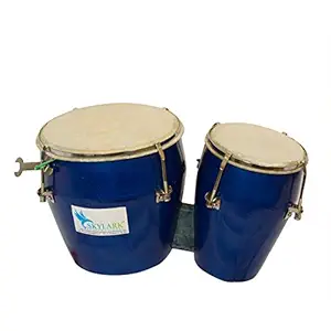 Skylark Musicals Bongo Drum with Professional Sound (Blue)