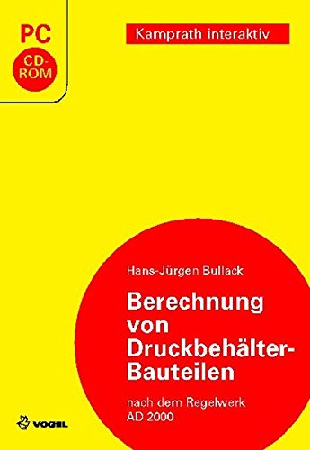 Preisvergleich Produktbild Berechnung von Druckbehälter-Bauteilen 2.0