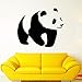 Produktbild guijiumai Kindergarten Panda Vinyl Wandaufkleber Baby Geschenke Asiatischer Bär Tier Zoo Aufkleber Decals Für Mädchen Jungen Kinder Wandtattoo Schöne grau 43x42 cm