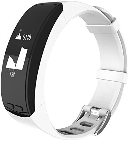 OOXLF Smart Bracelet Outdoor Sport GPS Smart Band Altitude Temperature Measure Bracelet , white