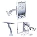 Produktbild Abschließbare Restaurant Wandhalterung & Tischhalterung aus Metall- Halterung für Apple iPad 1, iPad 2, iPad 3, iPad 4, iPad Air, iPad 2017 9.7", iPad Air 2, iPad Pro 9.7" & iPad 2018 9,7" Halter
