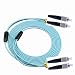 Produktbild Stillshine OM2/OM3 FC-FC LWL Patchkabel Multimode 50/125µm Duplex Glasfaser Kabel mit Schutzhülle aus Edelstahl,Fiber Optic Cable (30 Meter, FC to FC)