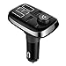 Produktbild Gfyee FM Transmitter Bluetooth, Dual USB Kfz Ladegerät 5V / 2.4A, Auto Freisprechanlage Car-Kit KFZ MP3 Player Wireless Radio Adapter mit Quick Charger 3.0 USB Ladegerät, A2DP-Funktion für IOS Android