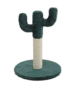 Poils bebe Cactus Scratching Post, Small cat Tree and Tower Scratcher for Indoor Cats Furniture with Natural sisal Rope Made for Kitten and Small cat