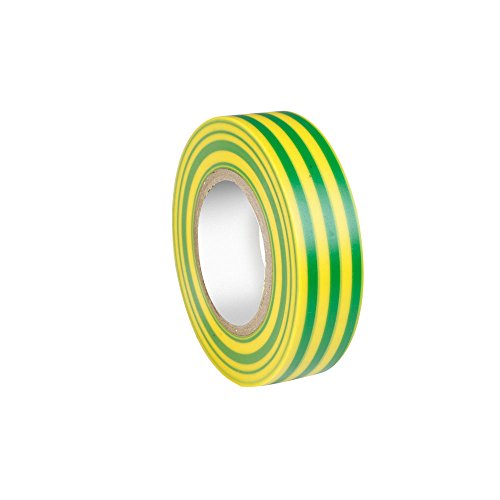 ah Accessories 580813yegr cinta aislante (0,13 x 19 mm x 20 m), color amarillo/verde
