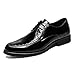 Produktbild HILOTU Herren Oxford Schuhe Casual Britischen Stil Schnürschuh Lackleder Business Kleid Schuhe (Color : Schwarz, Größe : 38 EU)