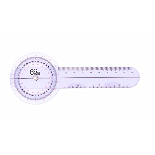 66fit Goniometer, Kunststoff, 15 cm, kalibriertes medizinisches Winkel-Lineal - 3