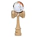 Produktbild LTC Japanische Kendama Holzriss Weiß Farbe Magickendama Spielzeug Kinder Ballspiele Holzspielzeug Geschicklichkeitsspiel Kugelfangspiel + 2 String