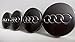 Produktbild 4x Audi Grey Felgendeckel 60mm Nabendeckel Nabenkappe wheel centre caps neu