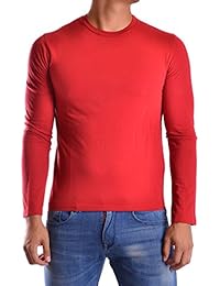 Bikkembergs Hombre MCBI042090O Rojo Algodon T-Shirt
