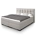 Produktbild BELVANDEO I Boxspringbett Monaco I 140x200-cm I H2 I Mit Hochwertiger Tonnentaschenfederkern Matratze & Kaltschaum-Topper & Kopfteil I Doppelbett I Hotelbett I Made in Germany