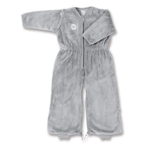 Baby Boum Unisex Baby 85cm Long 3-in-1 Sleeping Bag and Jumpsuit with Removable Sleeves Warm Grey 6-24 months