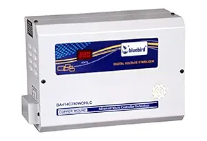 Bluebird 4 KVA Digital Voltage Stabilizer with Out HLC (140-280 V),Copper Wound for All 1.5 Ton AC's
