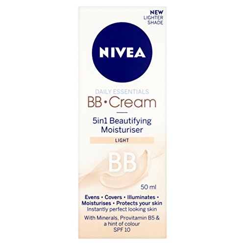 Nivea Daily Essentials BB Cream 5-in-1 Beautifying Moisturiser Light SPF 10, 50ml