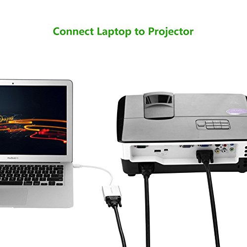 UGREEN Mini DisplayPort auf VGA Adapter Kabel Konverter 1080p inkl. Audio Übertragung mini DP Stecker zu Vga Buchse mit Hochwertigem Aluminiumgehäuse für Apple Macbook, Macbook Pro, iMac, Macbook Air, Mac Mini und Lenovol Thinkpad etc. - 5