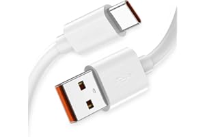 P37 Cable Carga Rápida para Xiaomi 120W Max. Cable USB 6A Carga Rápida 65W Max, Cable USB C Turbo Charge para Xiaomi, Android Auto. Cable USB C 65W 6A para Mi 11 Ultra, Xiaomi/Redmi POCO Black Shark