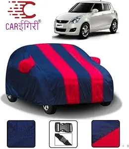 Carigiri Red and Navy Blue Car Body Cover for Maruti Suzuki Swift(Triple Stitched,Mirror Pocket)(Models-2005, 2006, 2007, 2008, 2009, 2010, 2011, 2012, 2013)