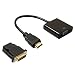 Produktbild SODIAL Standard DVI zu Vga WAWPI Maennlich zum Weiblichen DVI-Adapter 24 + 1 A VGI Digital Fuer PC Computer Hochwertiges Schwarz
