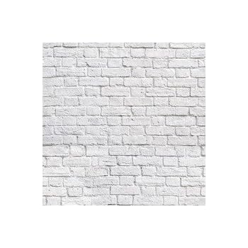 HomeBuy RED BRICK WALL Effect Designer Gordijn Bekleding Katoen Stof Materiaal - Baksteenprint Stof - 140cm breed - Verkocht per meter