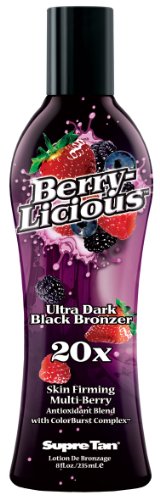 Supre Tan Berrylicious 20X Ultra Dark Black Bronzer with Skin-Firming Complex 235ml