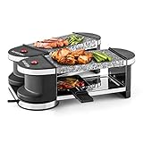 SET COMPLETO: Como complemento a las mini-sartenes, el paquete incluye una práctica espátula de madera con la que retirar fácilmente los restos de queso fundido u otros alimentos sin miedo a estropear las superficies de la Klarstein Tenderloin Mini .