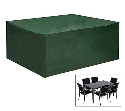 WOLTU GZ1194gn Housse de protection pour mobilier de jardin Imperméable,Housse de protection résistante aux déchirures pour le mobilier de jardin 242x162x100 cm, Vert