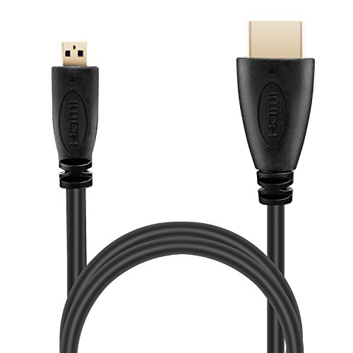 AMANKA Hochgeschwindigkeits-HDMI-Kabel, Typ Micro-HDMI auf Männlich HDMI, HDMI-Standard 1.4v, Vergoldet Port – 1,0 meter - 2