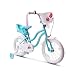 Produktbild COEWSKE Kinderfahrrad Stahlrahmen Kinderfahrrad Little Princess Style 14 Zoll mit Stützrad (Blau)