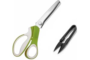 Pinking Shears by Phildim - Zig-zag Scissor for Fabric Leather & Paper - Pinking Dressmaking Sewing Scissors PD-046-UK-B