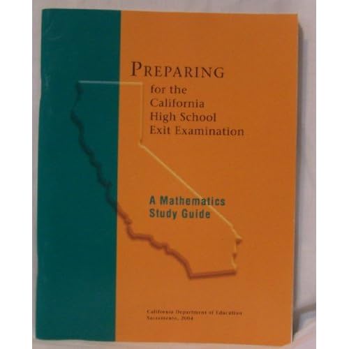 Preparing for the California High School Exit Examination-an English-Language Arts Study Guide--Plus by California Department Of Education (2004-08-01) Preparing for the California High School Exit Examination-an English-Language Arts Study Guide--Plus by California Department Of Education (2004-08-01)