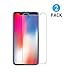 Produktbild iPhone X Panzerglas Schutzfolie, [2 Stück] Hi-Luck 0.33mm Ultra-Klar Glasfolie Displayschutzfolie Schutzglas für iPhone X (9H, Anti-Kratzer, Blasen-frei)