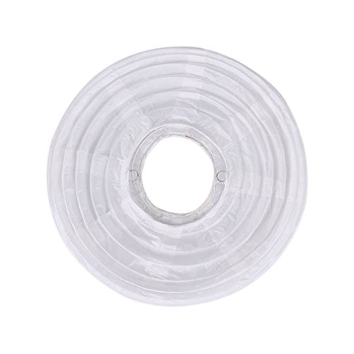 Lukis Lampion Laternen Papierlaterne Lampenschirm Hochtzeit Party Dekoration Ballform Weiß 30cm - 2