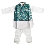 MS Creation Baby Khadi Style Ethnic Wear Kids Cotton Kurta Pyjama Product Daily Use New Born Baby Product Gift Item (3-4 Year)
