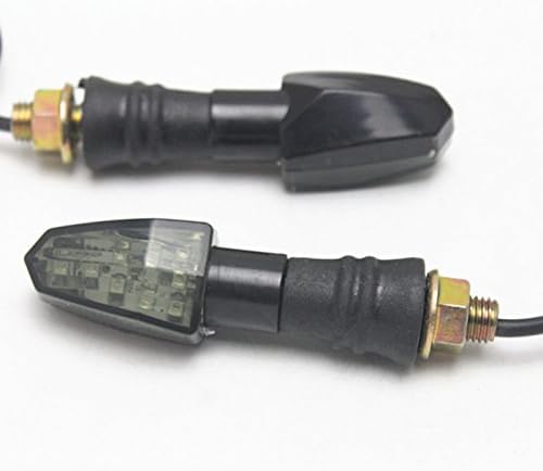 ShenLang 4x Smoke Lens Amber LED Turn Signal for Kawasaki Custom Bike Cruiser